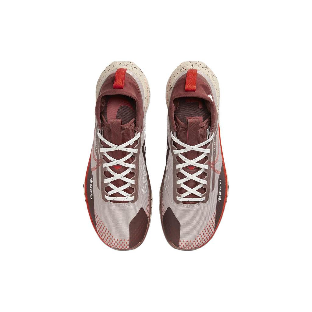 Nike React Pegasus Trail 4 GORE-TEX Diffused Taupe Picante Red Men Sneakers Purple Dark-Pony Sail DJ7926-200