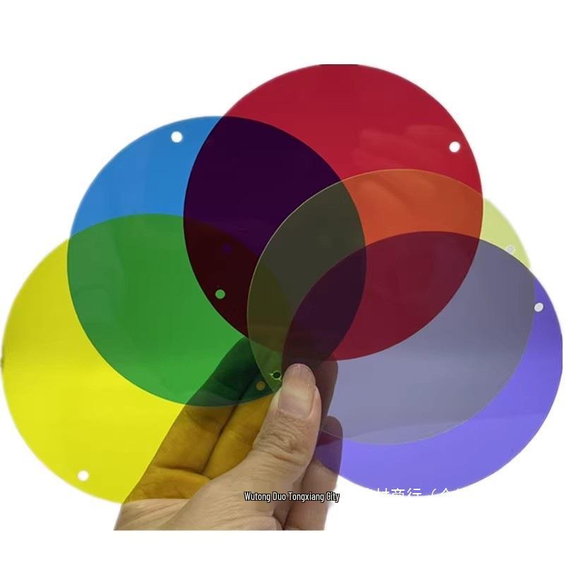 Iridescent Laser PVC Hanging Ornaments - Transparent Seven-Color Shapes for Kindergarten and Festival Décor
