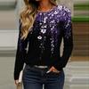 Long Sleeve Shirts For Women Cute Print Graphic Tees Blouses Casual Plus Size Basic Tops Pullover
