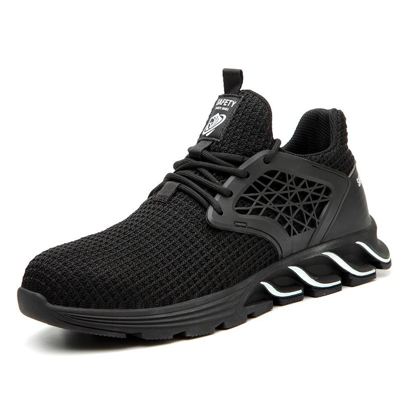 Border for Safety Shoes Men's European Standard Steel Head Anti-smashing And Anti-stab Safety Shoes Lightweight Breathable