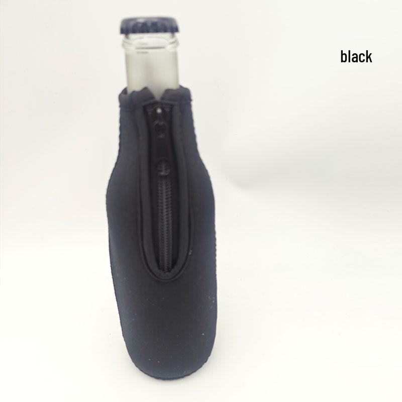3MM Edge-Trimmed Insulated Diving Bottle Sleeve - 5 Colors, SBR Material, Handheld with Zipper