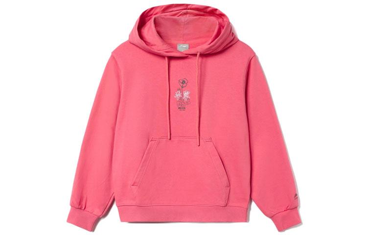 Li Ning Sweatshirt Women's Tea Rose Red AWDR320-5