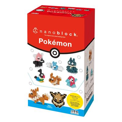 Kawada Nanoblock Mini Nano Pokemon Typ Normalny NBMC_14S Produkt w pudełku, 1 Pudełko = 6 Sztuk, Łącznie 6 Rodzajów
