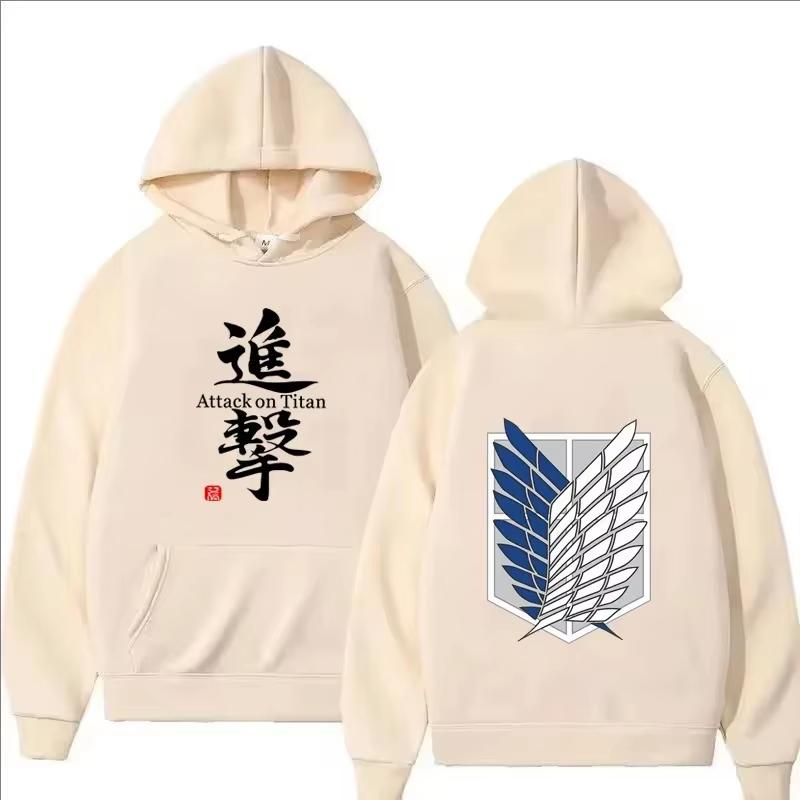 Hot Sale Attack on Titan Anime Print Hoodie Men Women Harajuku Hip Hop Vintage Soft Sweatshirt Trendy Streetwear for Daily Looks