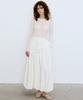 Nigaennikol Embroidery Net Pullover Knit Top_Ivory