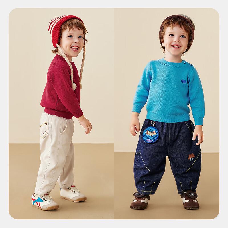 Minibala Kids' Soft Mock Neck Pullover Sweater