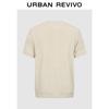 UR Men's Textured Button Round Neck T-Shirt UMF460127