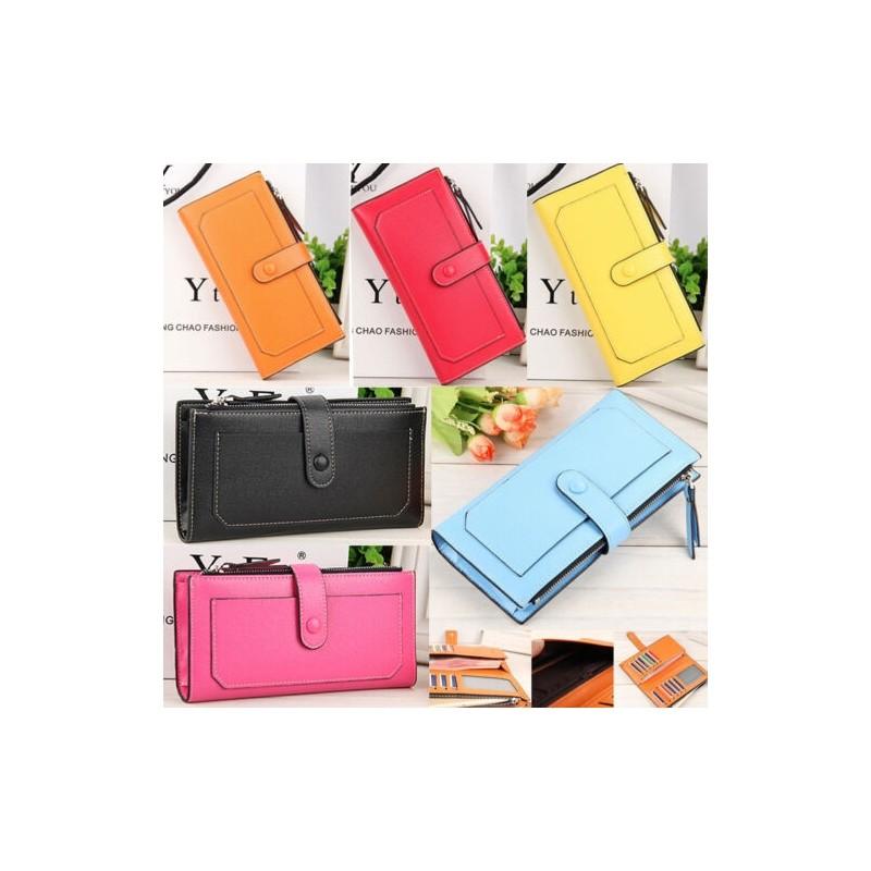 Fashion Lady Women's Leather Clutch Wallet With Elegant Design And Perfect Size For Everyday Use