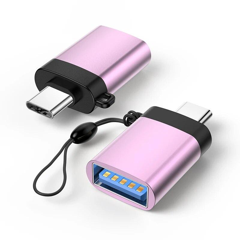 Blueendless Min USB To Type C Hub ადაპტერი USB C Otg ტიპის C კონვერტორი Macbook Pro-სთვის და ლეპტოპისთვის