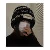 Hat, Women's, Striped Hat, Big Head Circumference, Knitted Hat, Woolen Hat, Warm Hat, Cold Hat, Thickened, Thickened