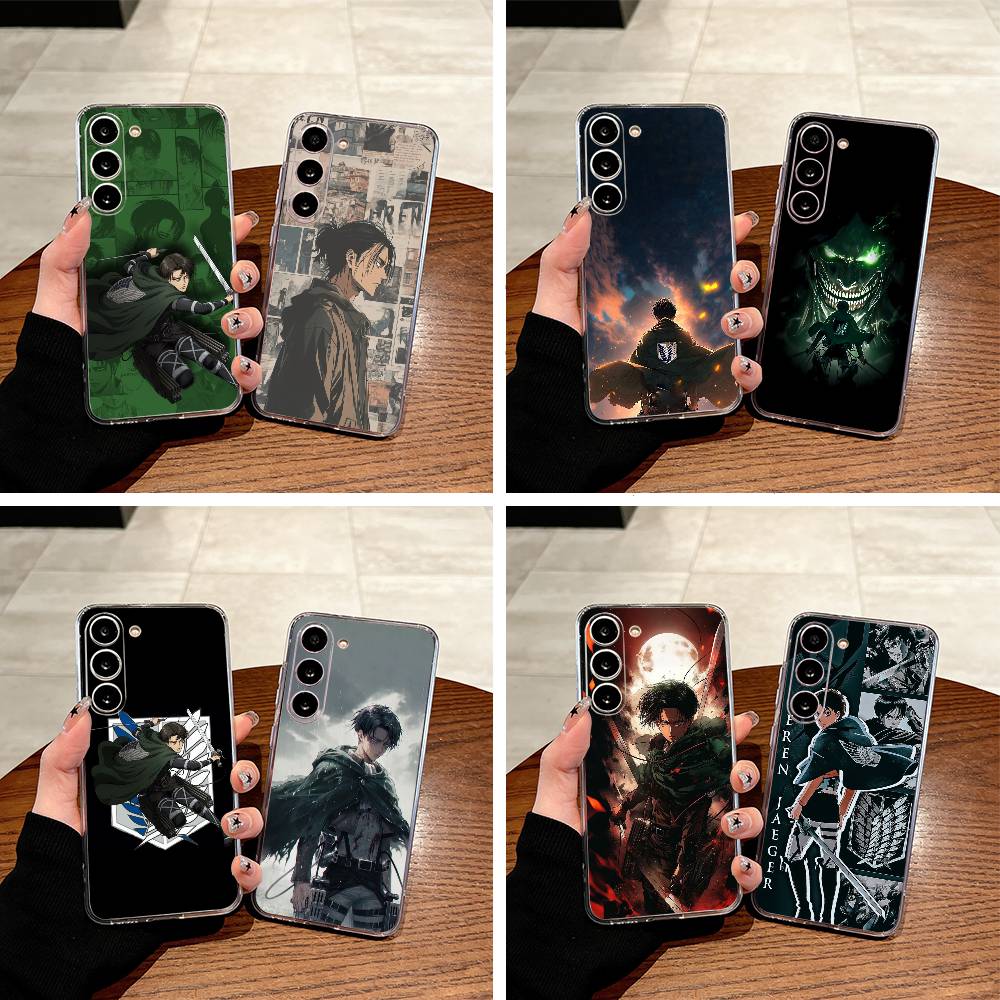 A-ttack -on -Titan -Eren Y-Yeager Phone Case For Samsung Galaxy A71,A70,A52,A51,A40,A30 Transparent Cover