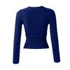 Women's And Winter Long-sleeved V-neck Knitted Sweater Slim Color Pullover Knitted Top