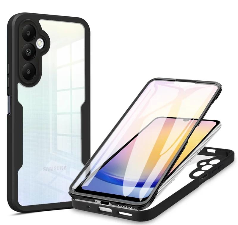 360 Full Body Screen Protector Transparent Case For Samsung Galaxy A82 A73 A72 A71 A55 A54 A53 A51 A35 A34 A33 A25 M53 M33 Cover