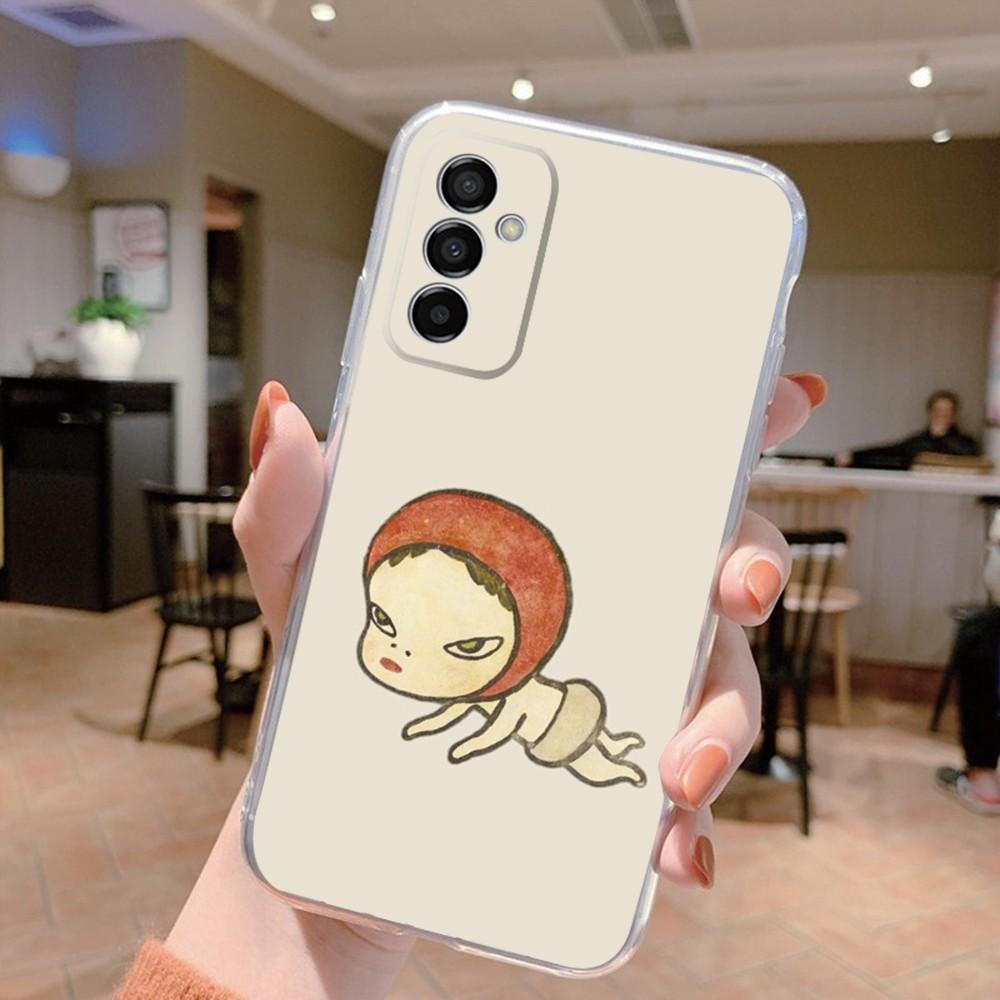 Art Yoshitomo Nara Phone Case Silicone For Samsung S30,S23,21,22,20 Ultra,S20 FE lite,S10,9,PIus Note20ultra Cover Clear