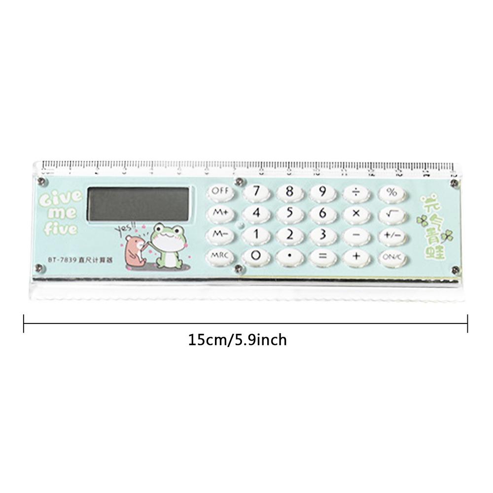 School Calculators For Students Multifunctional Digital Ruler Calculator Cute Portable Desktop Calculator Lightweight Calculator