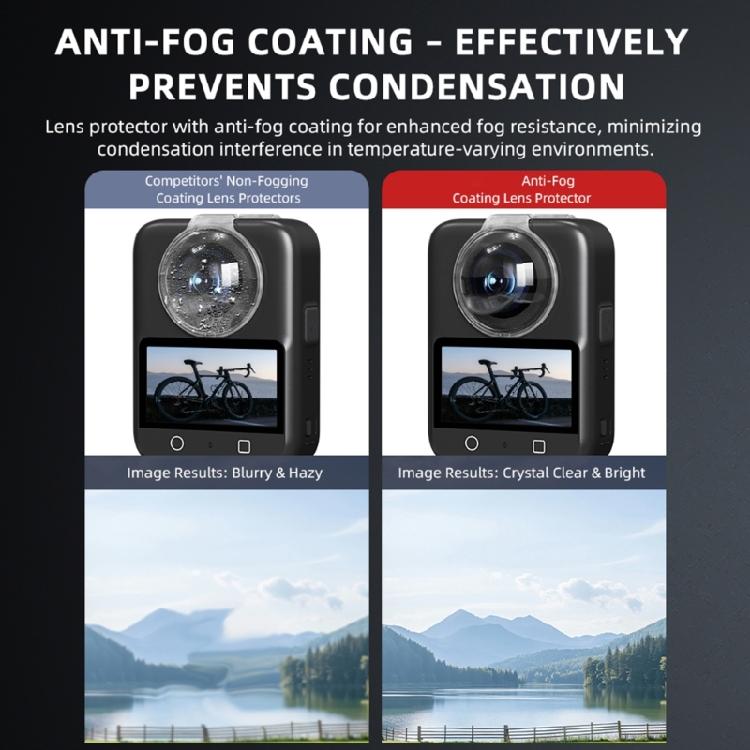 Ruggeds Transparents Lens Protectors for 360 Cameras Shock Absorbing Structure Dustproof Solution