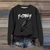 Women's Fashion Casual Long Sleeve Loose Printed Sweatshirt
