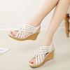 Ladies Shoes Wedges Heel Open Toe Women's Sandals Roman Style Platform The Best Daily Low Price Comfortable and Elegant Comfort