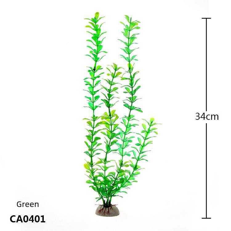 Fish Tank Decoration: Simulated Plant and Water Grass Silk Flower (CA)