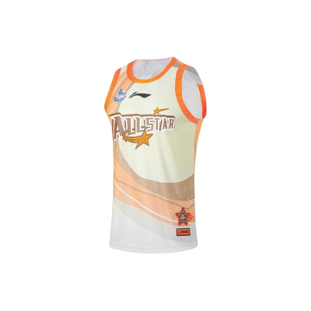 Li Ning CBA All-Star Series Professional Basketball Series Letter Logo Printed Round Neck Pullover Basketball Jersey Men jersey AAYU191-3