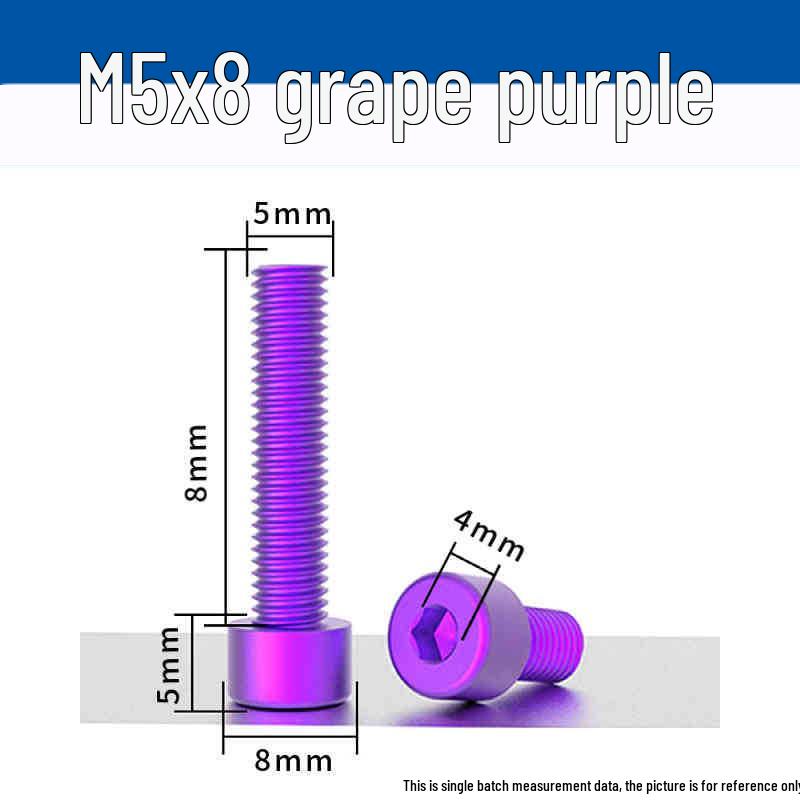 Śruby z łbem walcowym z gniazdem sześciokątnym z anodowanego aluminium M5 - Lekkie, Trwałe, Odporne na zużycie