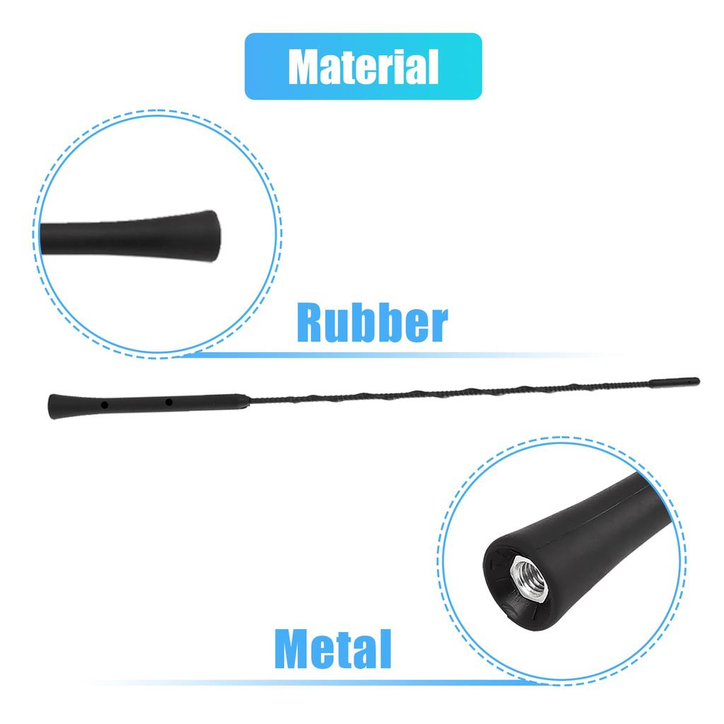 uxcell Car Signal Antenna, Radio Antenna, AM FM Antenna, Aerial Flexible Antenna, Aerial Stereo