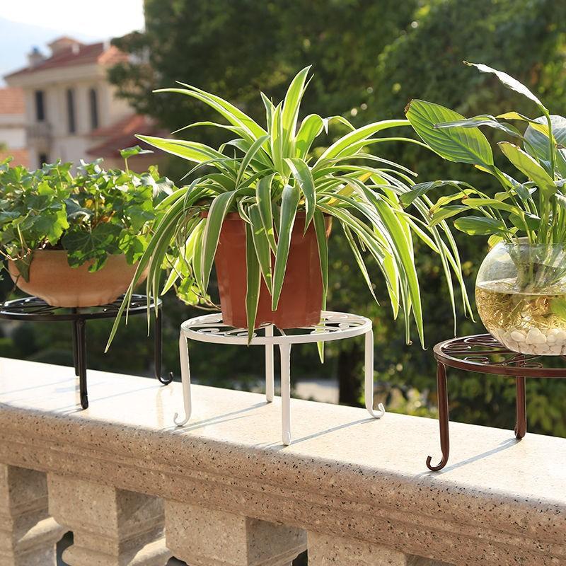 Flower Rack Floor To Ceiling Single Pot Bonsai Iron Flower Rack Indoor Balcony Flower Rack Iron Tabletop Flow