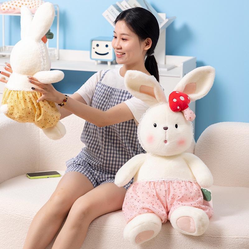 Warm Sun Series Little Rabbit Plush Toy Girl Heart Carrot Rabbit Doll Children Sleep with Comfort Doll
