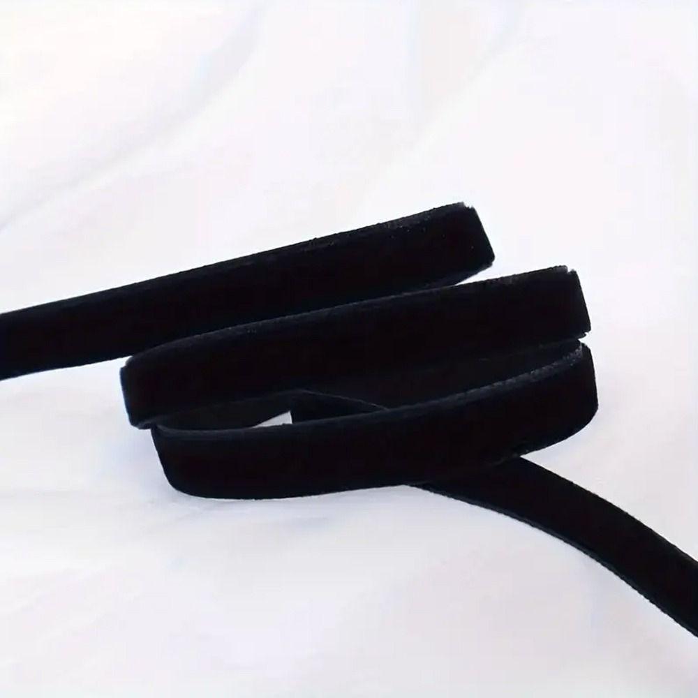 Single Faced Clothing Accessories Ribbons Velvet Texture Decorative Ribbon Velvet Ribbon  Sewing