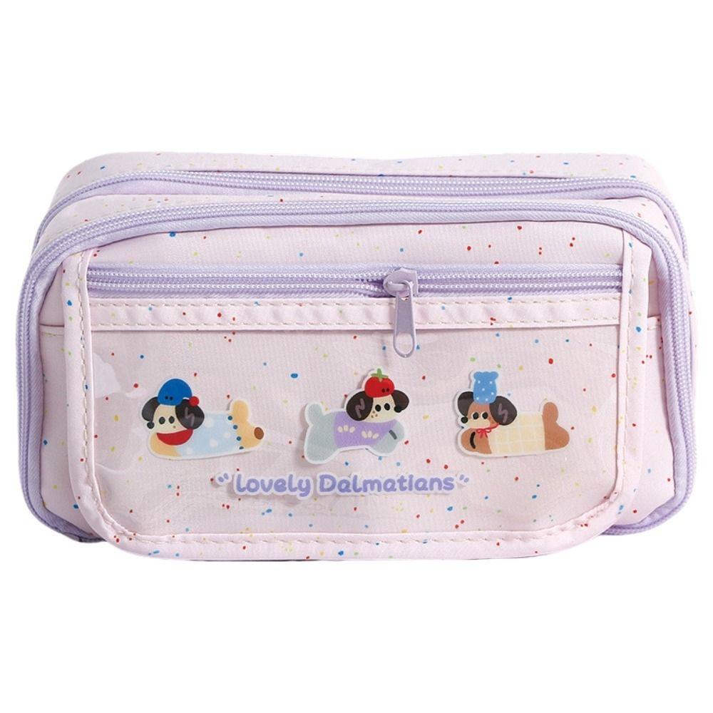 Large Capacity Korean Pencil Bag Cosmetics Storage Stationery Storage Bag Makeup Bag  School Office