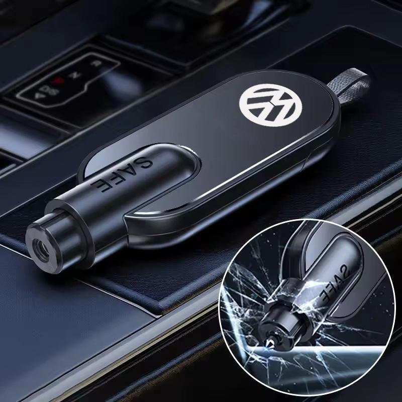 Car Safety Hammer Emergency Window Breaker for Volkswagen VW GTI SR32 GOLF JETTA PASSAT Polo TIGUAN Seat Belt Cutter wheelcap