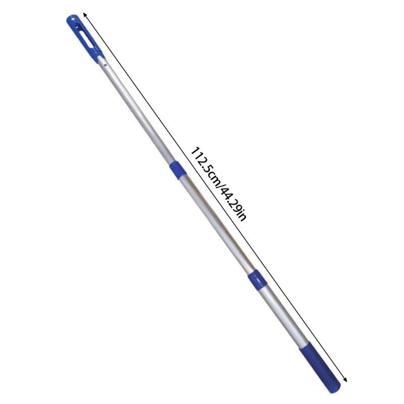 Swimming Pool Poles Detachable 3 Section Telescopic Rod Aluminum Alloys Pool Brush Poles with Nonslip Grip Enduring