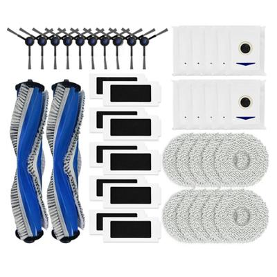 For Ecovacs T30 Pro / T30 Pro Omni / Yeedi M12 Pro+ Main Roller Side Brush HEPA Filter Mop Pads Dust Bags Spare Parts