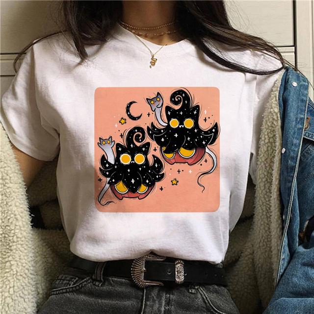 Tricou Harajuku Horror Psychedelic Satan Tricou Punk Tricou Demon Grim Death