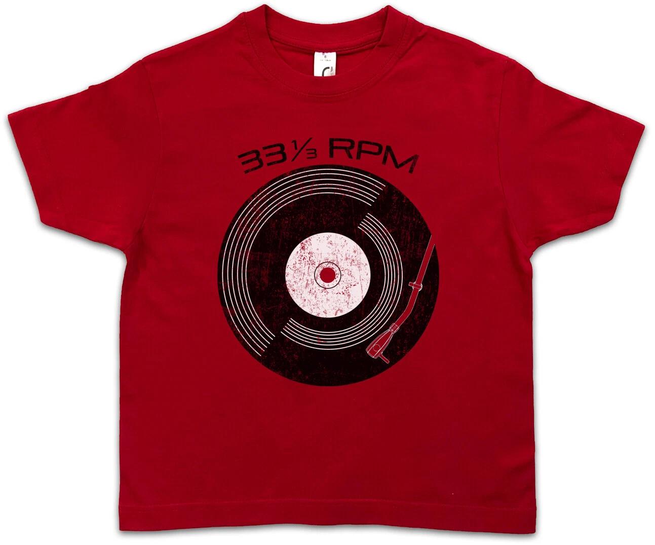 VINYL 33 RPM Kids Boys kids boys T-Shirt Club Disco Music Record Player Turntable DJ 100