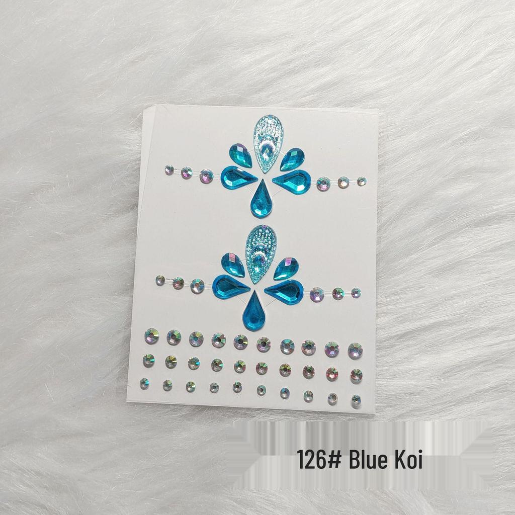 Kids' Rhinestone Eye and Brow Stickers for Makeup and Performances