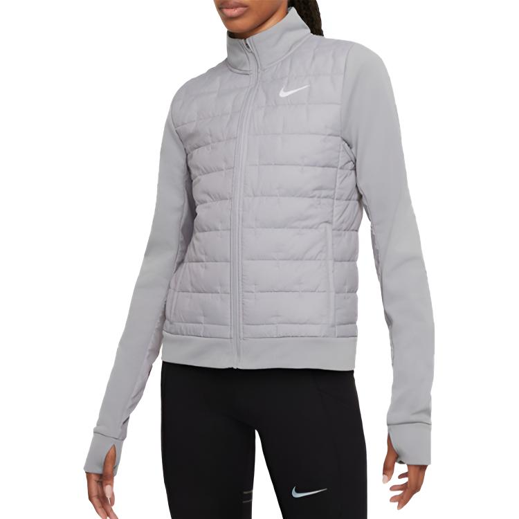 Nike Women s Therma-FIT Repel Running Hybrid Jacket Light Smoke Grey White DD6062-073 XL