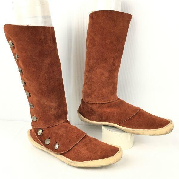 

Vintage Leather Suede Long Boots [24.0-24.5/Brown Nubuck](USED)