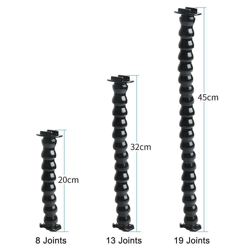 Jaws Flex Clamp Arm Mount Adjustable Gooseneck Holder for GoPro 11 11 9 SJcam Yi DJI Action Camera Tripod Clip Bracket Accessory