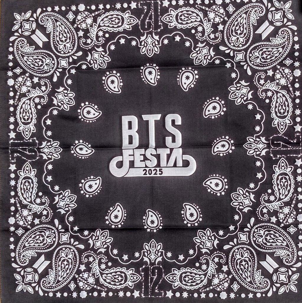 [USED] BTS FESTA 2025 ARMY ZONE Exclusive Bandana Festa