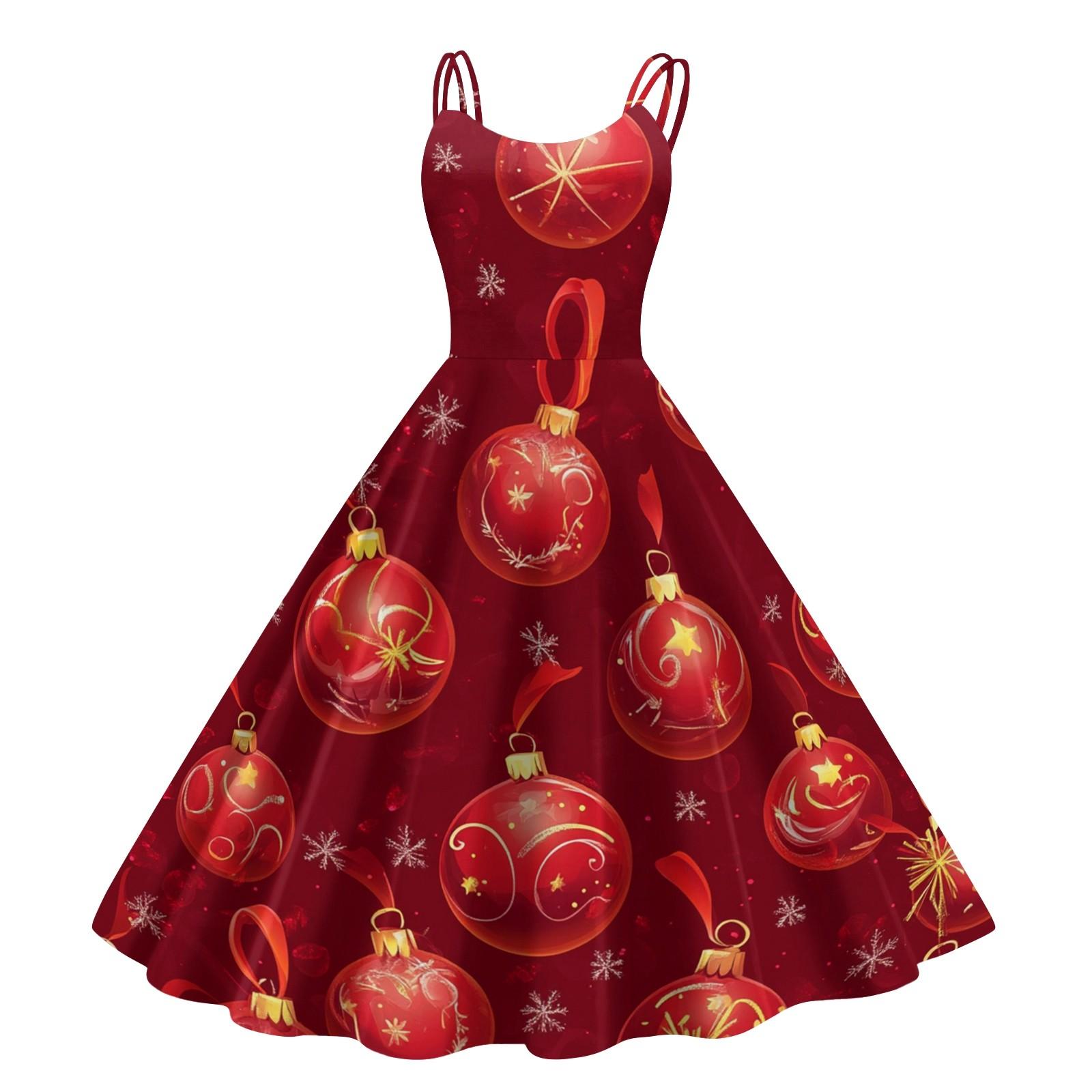 

Женское рождественское платье со снежинками и сексуальным облегающим принтом с открытыми плечами в стиле панк-ретро XL киноварь