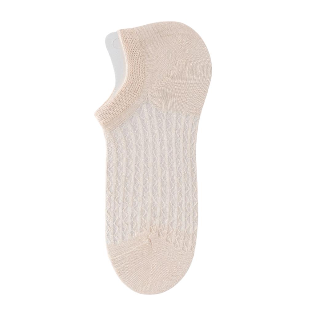 Women's Ultra Thin Hollow Mesh Breathable No Show Invisible Socks Lightweight Low Cut Ankle Socks for Daily Wear