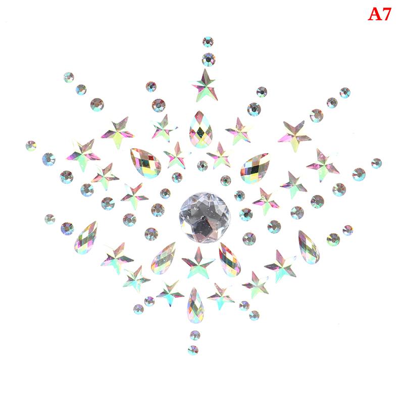  BH-Aufkleber, selbstklebende Diamantperlen, Brustpasteten, glänzende Tattoo-Aufkleber