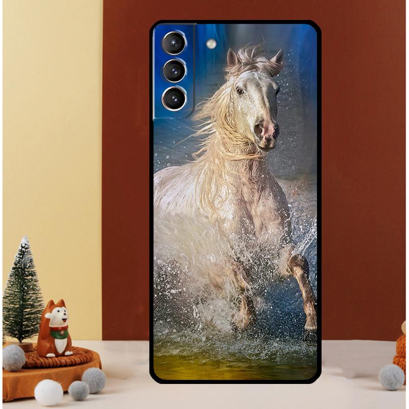 Horses Running Case For Samsung Galaxy S25 Ultra S21 S22 S20 S23 S24 Ultra S9 S10 Plus S25 FE Cover Funda