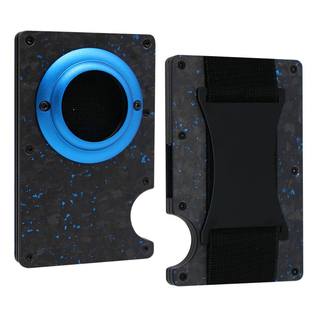 Forged Carbon Fiber RFID Blocking Metal Card Holder