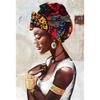African Woman Abstract Art Canvas Paintings Africane Girl Africa Art Posters and Prints Wall Art Pictures for Living Room Decor