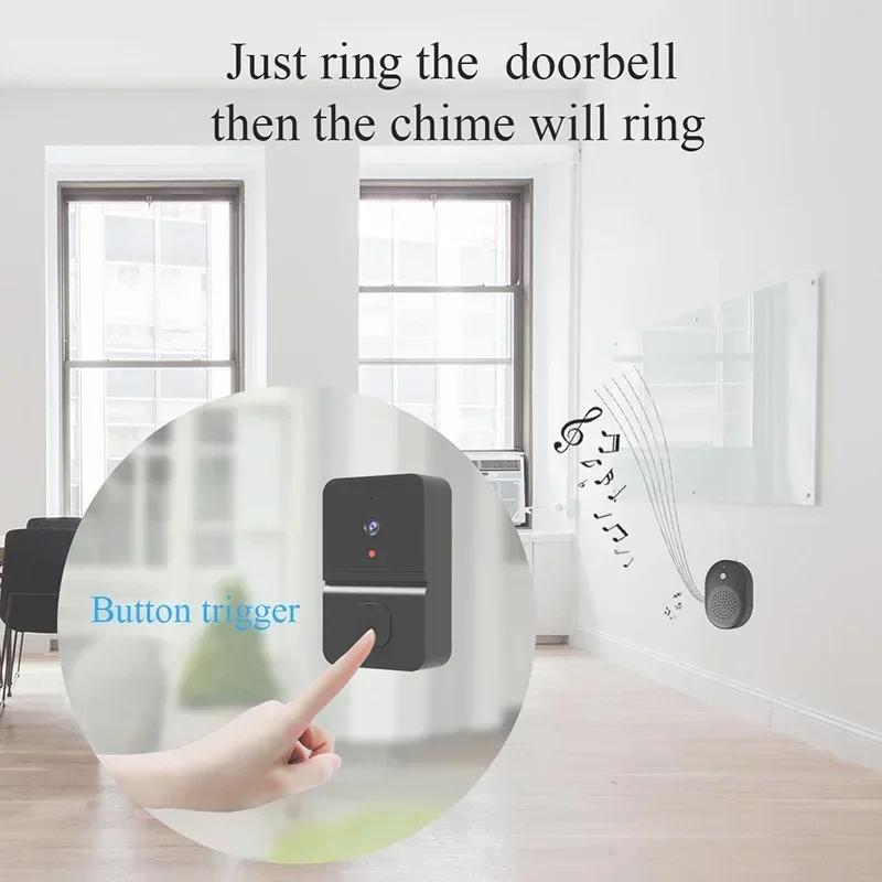 Wireless WiFi Doorbell Camera Waterproof 720P HD Video Door Bell Smart Outdoor Wireless Doorbell With Camera Night Vision