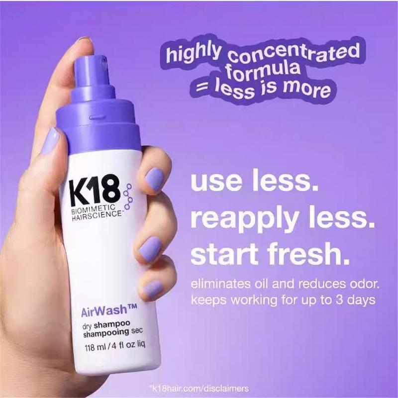 K18 Dry Shampoo Spray Volumizing Hair 118ml 2-Pack Oil Control Fresh