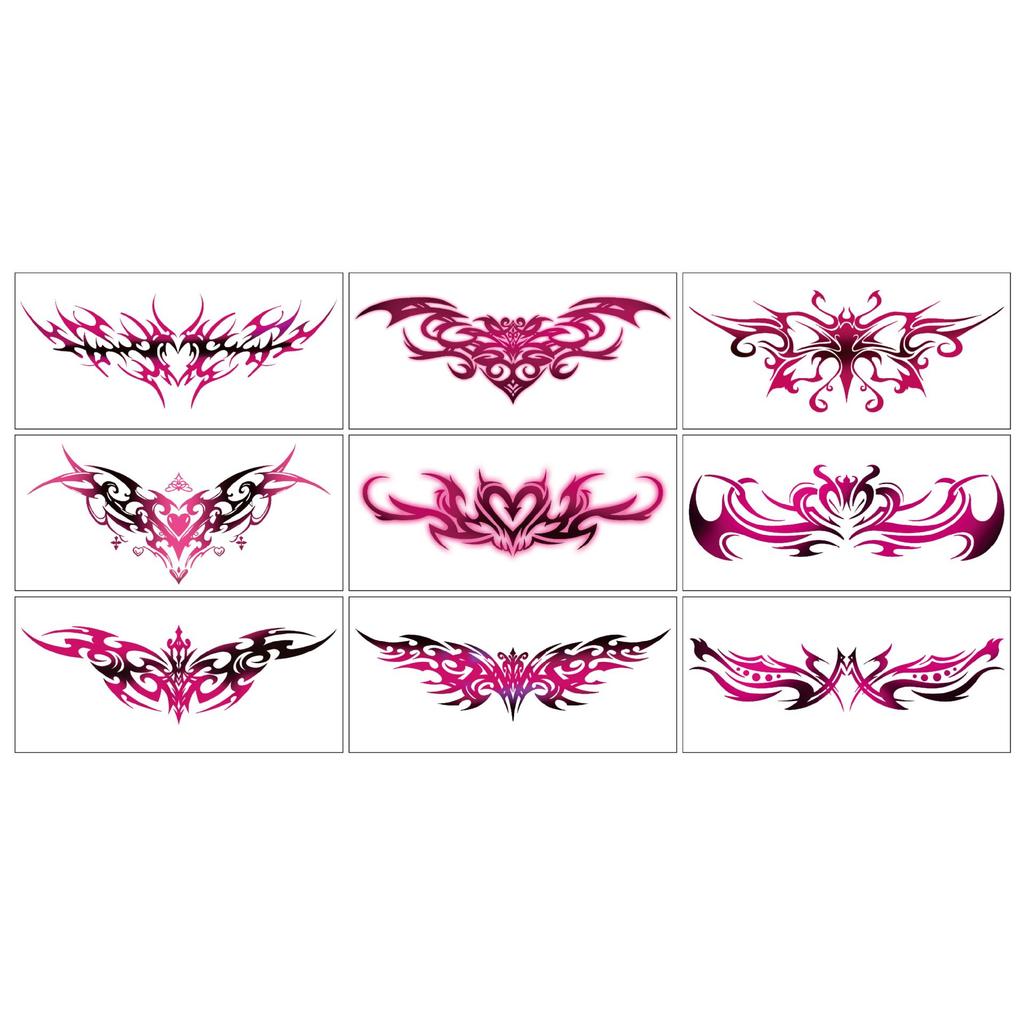 temporary tattoo Sexy Abdominal and Chest Tattoo Stickers 9 Sheets Abdominal Tattoo Back  High Quality