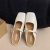 Baotou Half Slippers Women's Summer Outer Sandals Summer New Square Head Flat Sole Single Shoes Soft Sole Shoes
